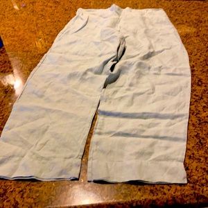 Bryn Walker- linen, wide -leg, crop pants